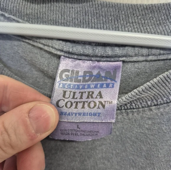 Blue Long-sleeve Estes Park Colorado Ultra Cotton Heavyweight Shirt - Men's L - Picture 3 of 4